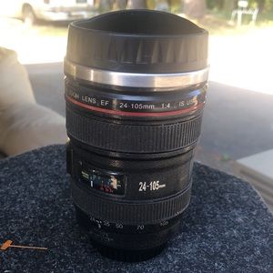 Canon Camera Lens Coffee Tea Mug Stainless Steel